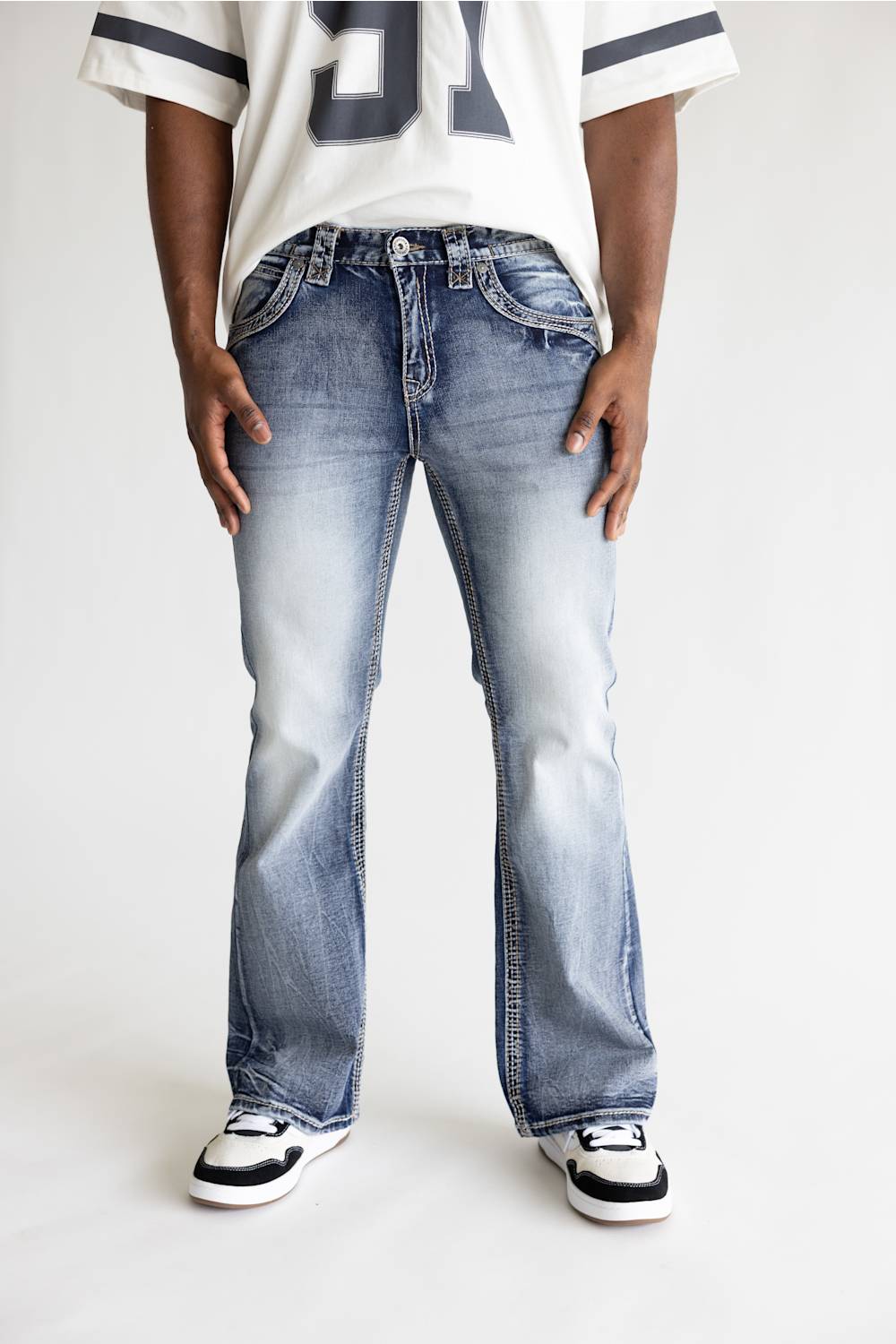 Pure Luck Rain Flare Jeans for Men | PL25010963