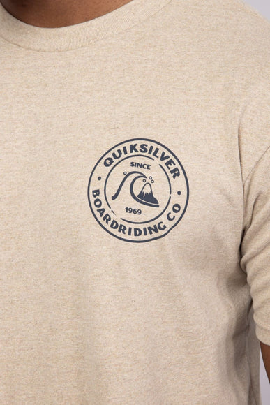 Quiksilver Bubbles T-Shirt for Men in Heather Beige