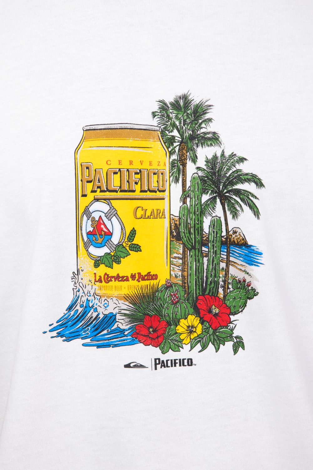 Quiksilver Pacifico Sunstroke T-Shirt for Men in Off White