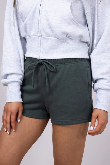 1897 Active Basic Fleece Shorts for Women in Green