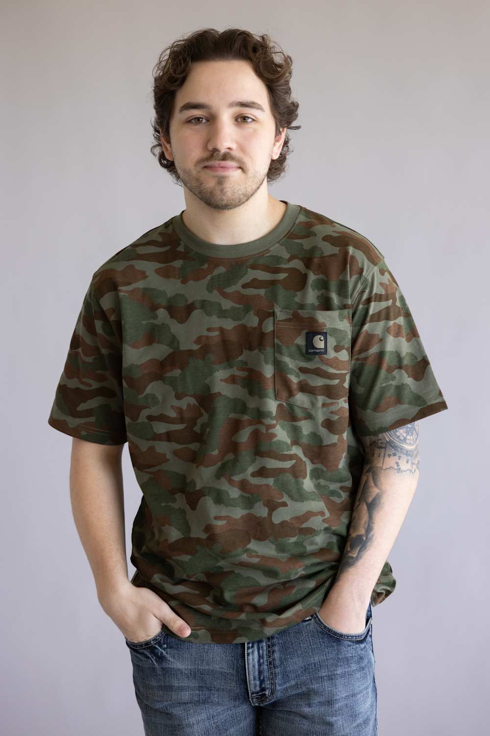 Carhartt Irvine Relaxed T-Shirt for Men in Camo