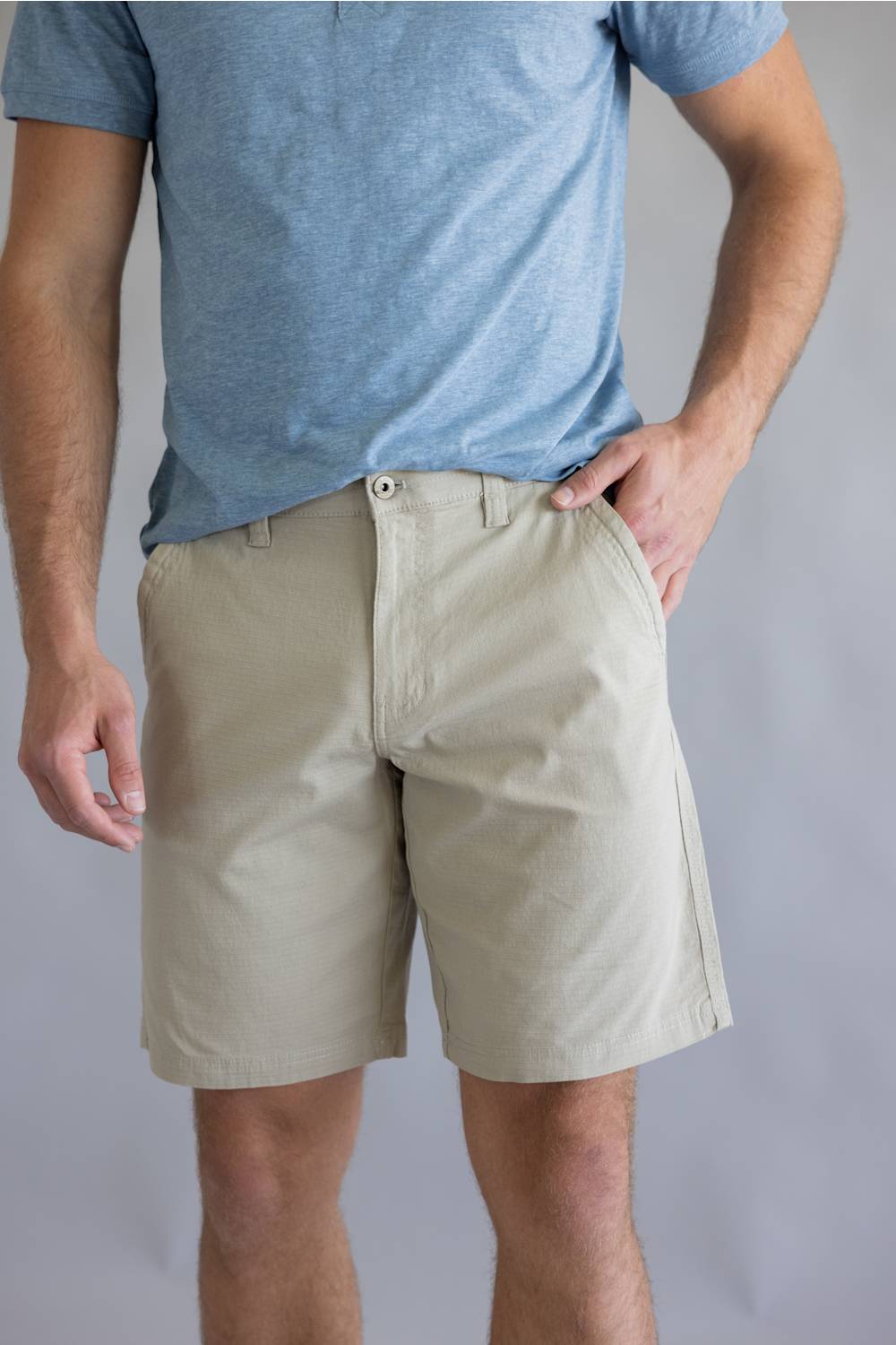 Weatherproof Vintage Ripstop Shorts for Men in Birch