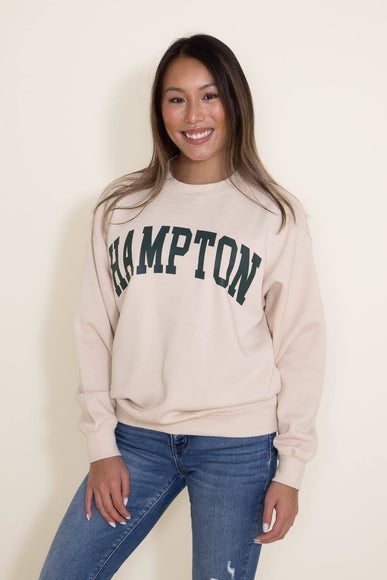 Hampton Fleece Sweatshirt for Women in Cream