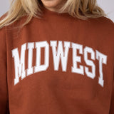 1897 Active Midwest Sweatshirt for Women in Rust