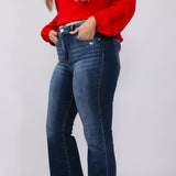 Risen Jeans High Rise Bootcut Jeans for Women