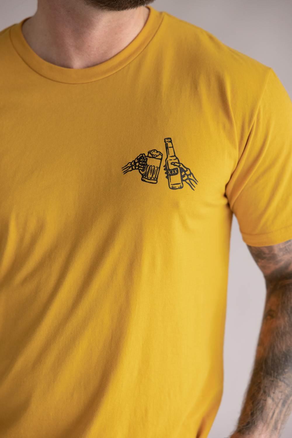 Sendero Shootin’ Hand T-Shirt for Men in Goldenrod