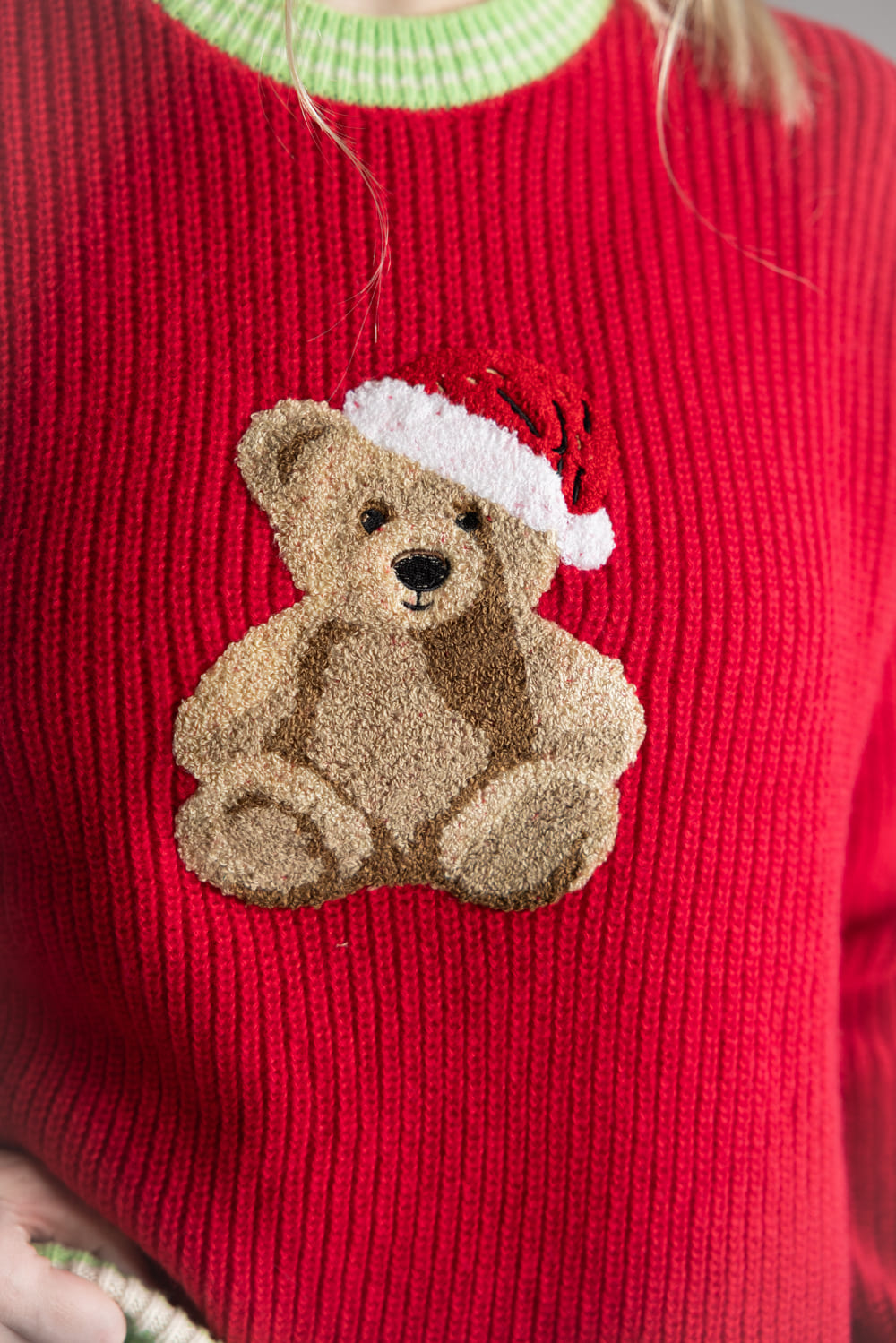 Simply Southern Harper Teddy Sweater for Women in Red
