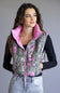 Simply Southern Cropped Puffer Vest for Women in Camo Pink