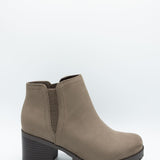 Soda Thumb Lug Booties for Women in Deep Taupe