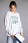 Stars Hollow Book Club Embroidered Sweatshirt for Women in Grey