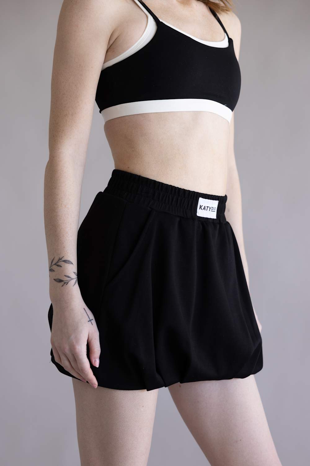 Scuba Bubble Skirt for Women in Black | KDC-SKT-250-BLK