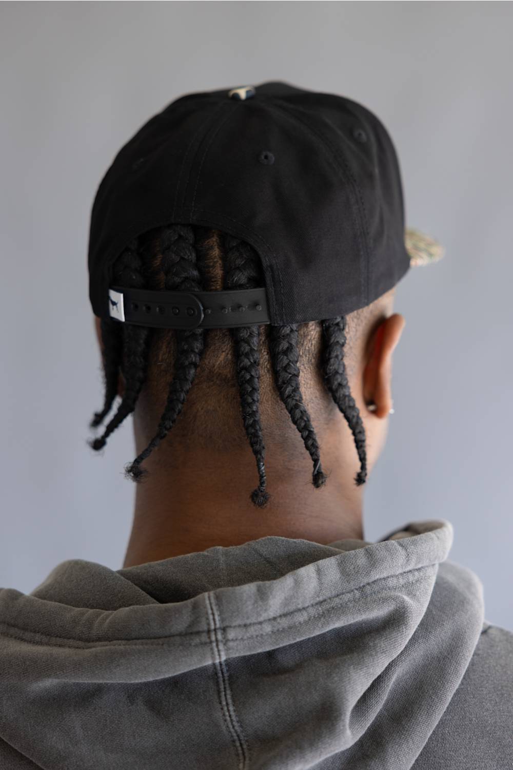 Simply Southern Camo Flag Snapback Hat for Men in Black