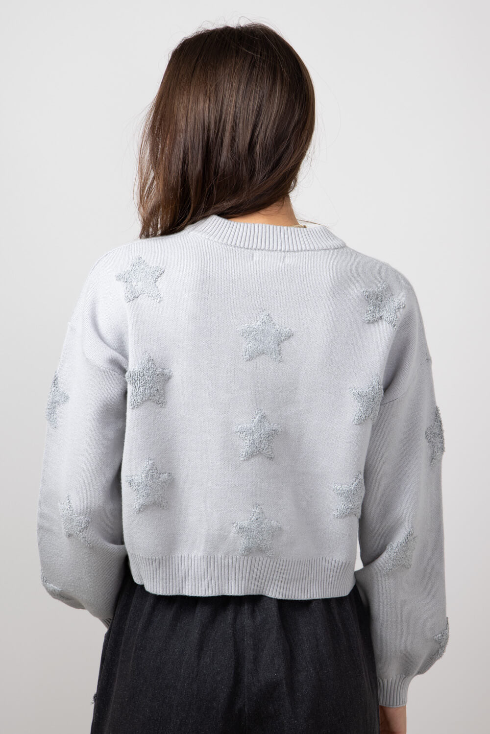 Cropped star sweater deals