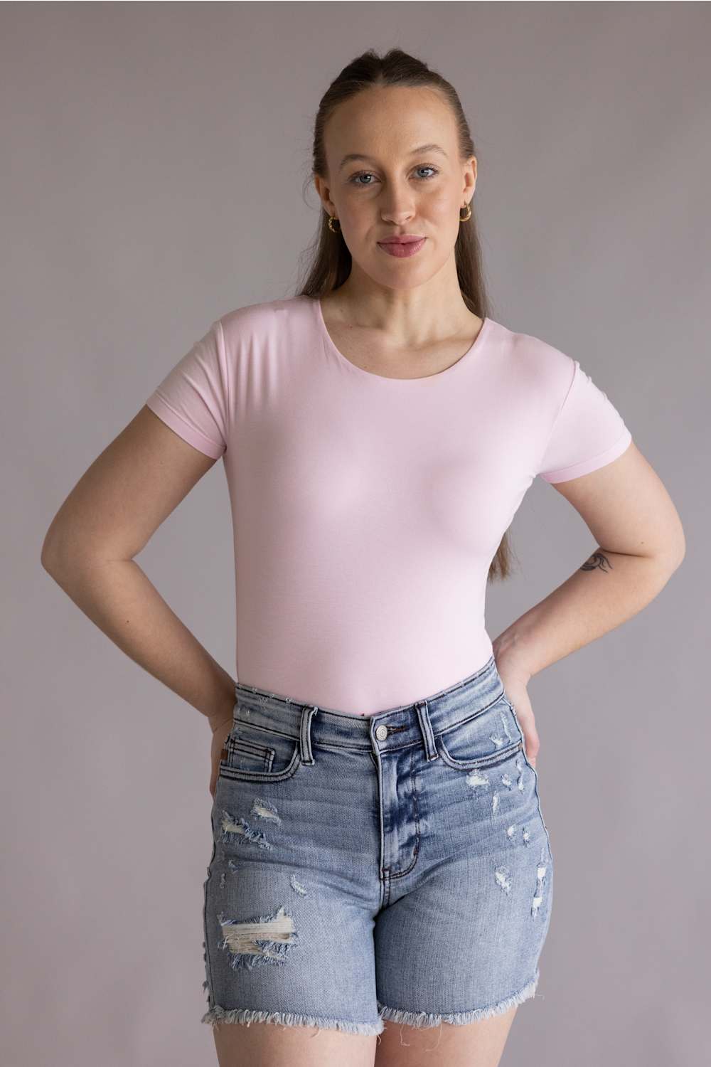 Simply Southern Double Layer T shirt Pink