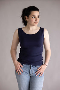 Simply Southern Double layer tank navy