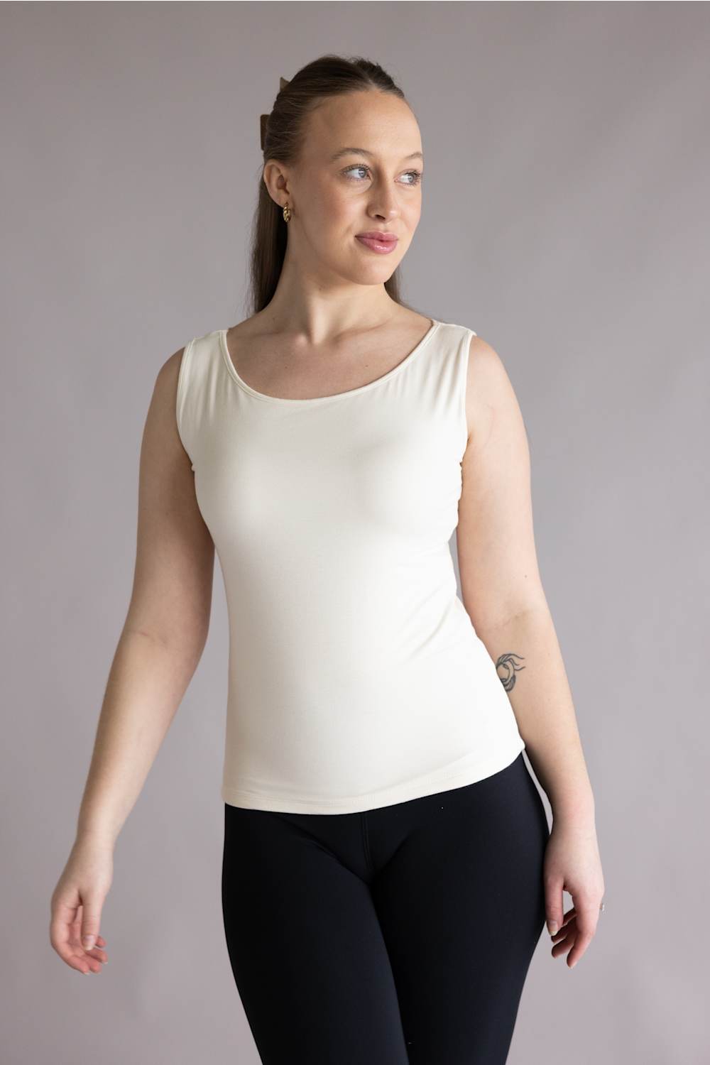 Simply Southern Double Layer Tank Pearl