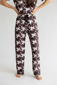 Simply Southern Everyday Simply Soft Pajama Pants for Women in Cow Print