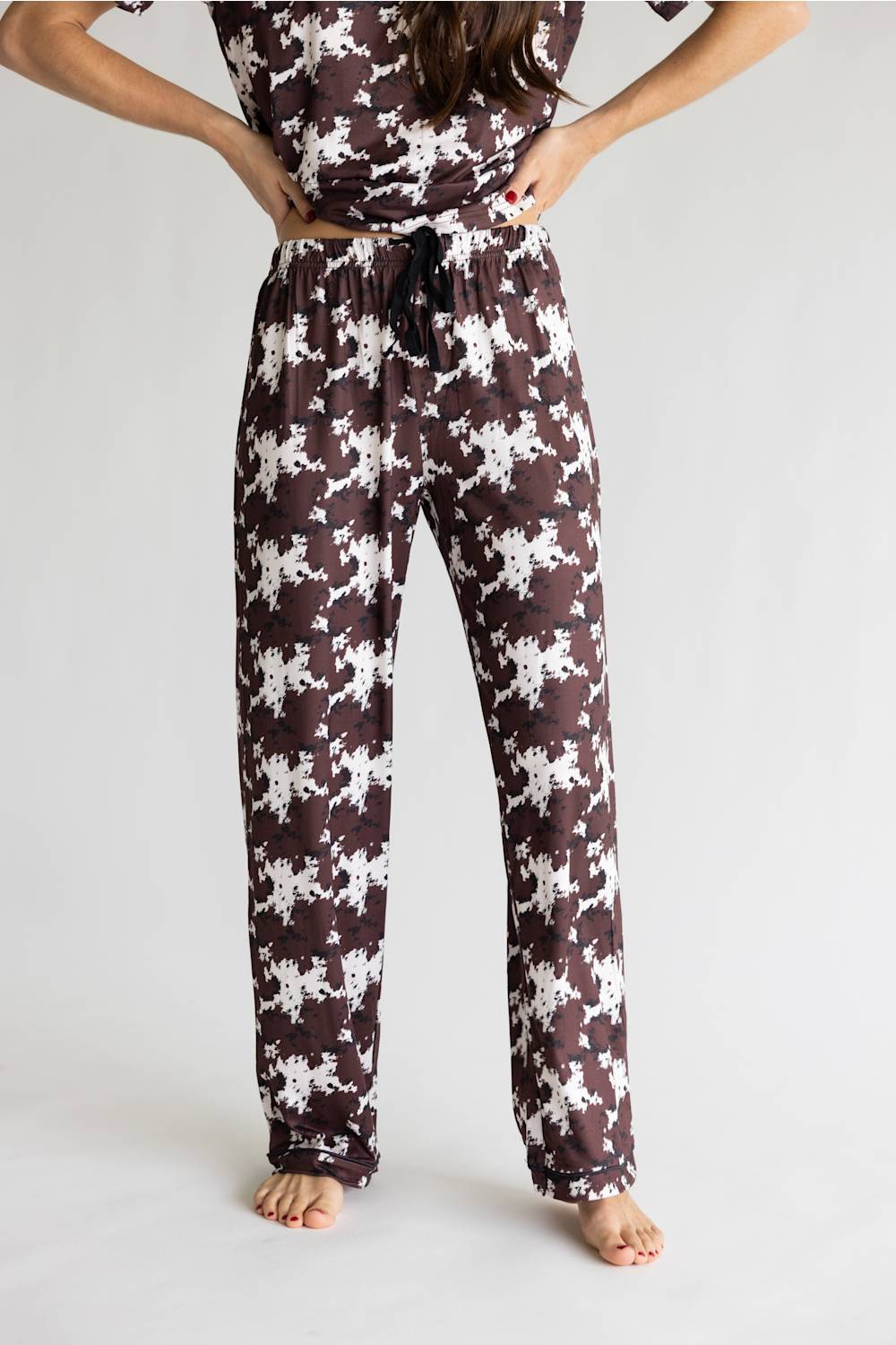 Simply Southern Everyday Simply Soft Pajama Pants for Women in Cow Print