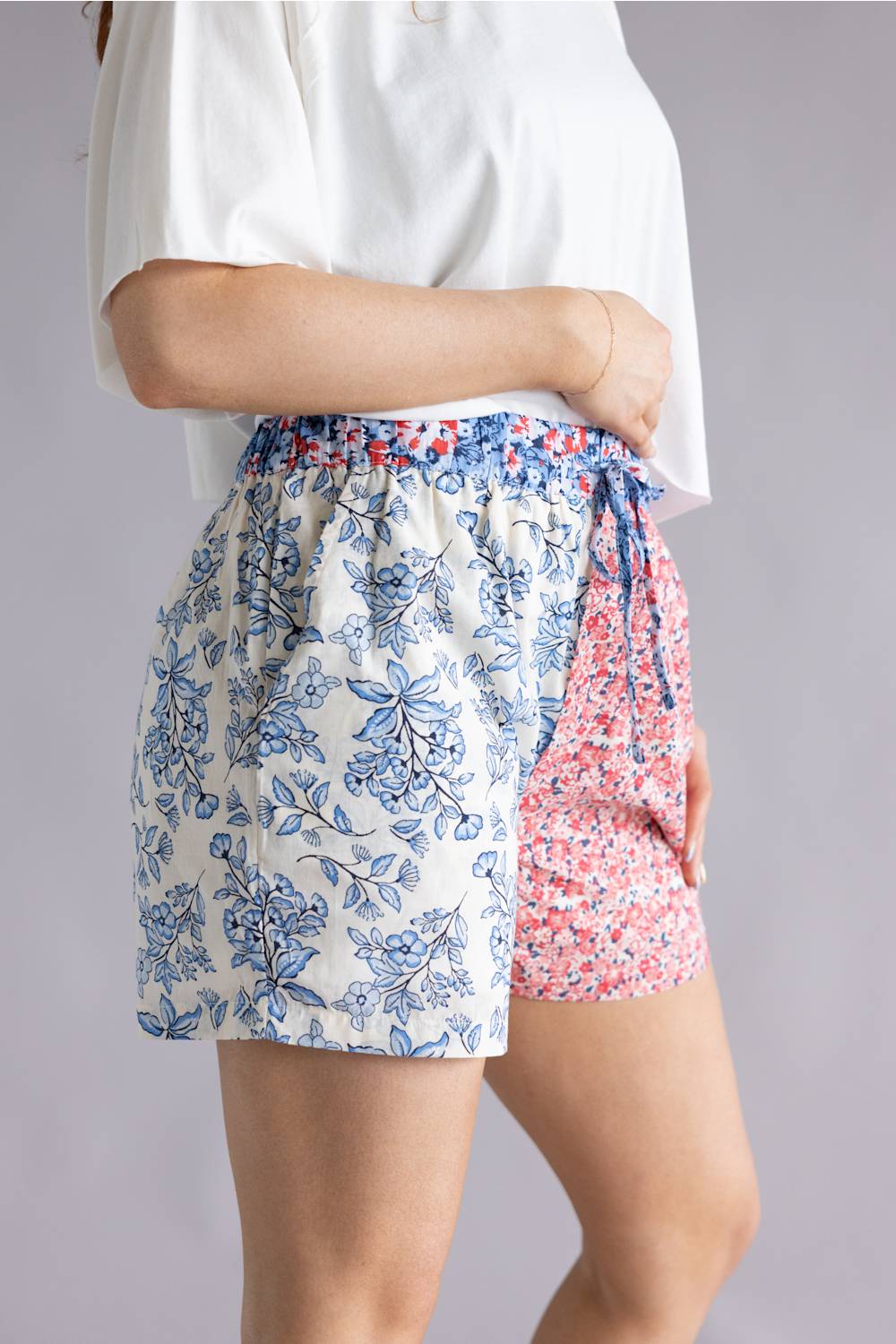 Simply Southern Floral Americana Shorts for Women in Multi