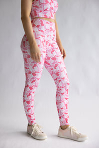 Simply Southern Full Length Leggings for Women in Pink Camo