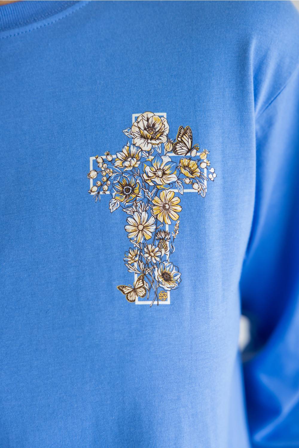 Simply Southern Grace Long Sleeve T-Shirt for Women in Blue