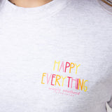 Simply Southern Happy Everything T-Shirt for Women in Ash Gray