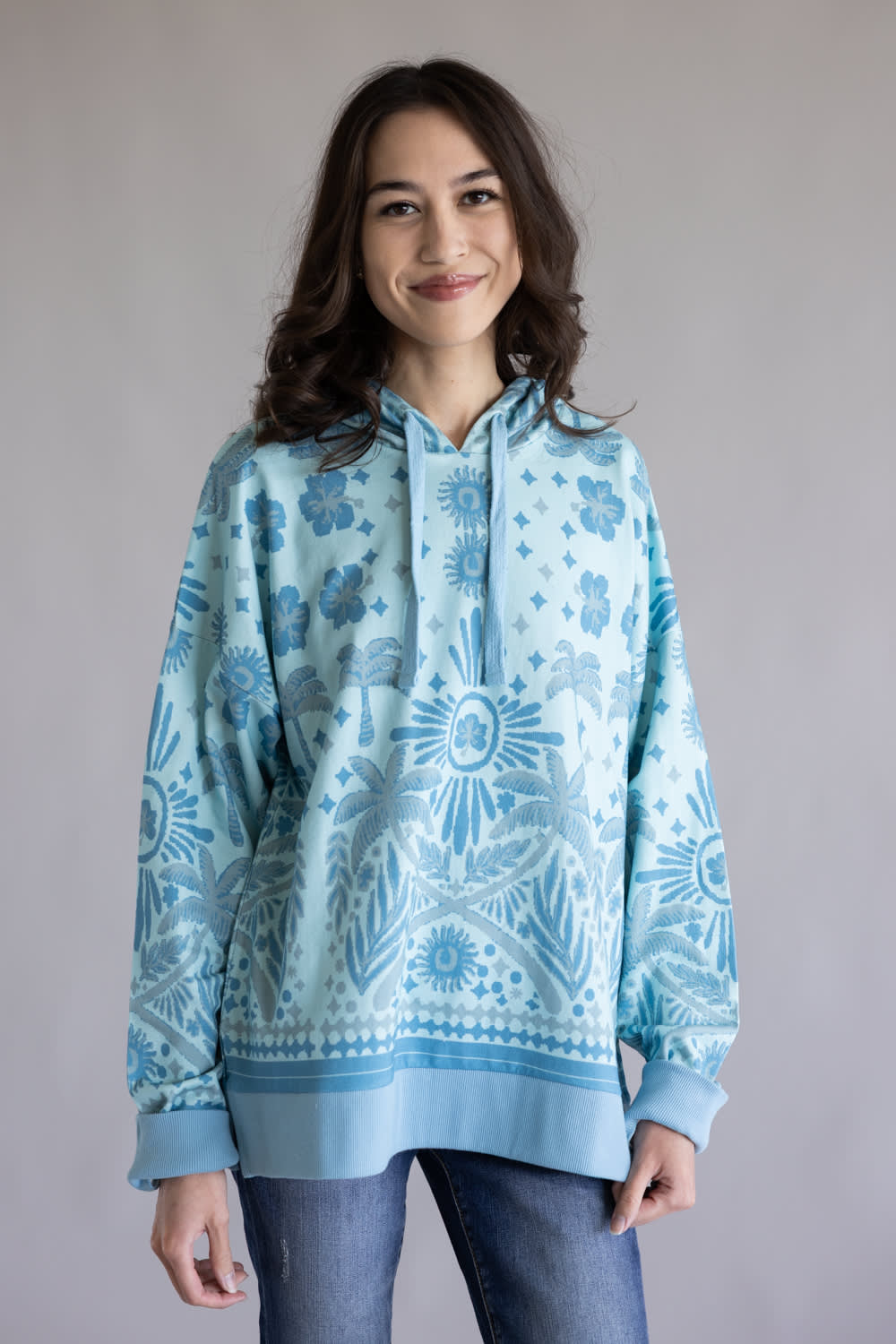 Simply Southern Island Hoodie for Women in Blue
