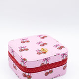 Simply Southern Jewelry Box Case in Pink Cherry | 0225-BAG-JWLCASE-CHRY