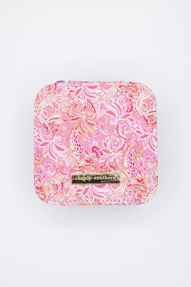 Simply Southern Jewelry Box Case in Pink Paisley