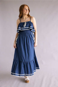 Simply Southern Nautical dress navy white