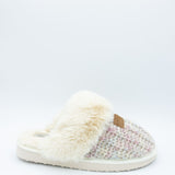 Simply Southern Open Slippers for Women in Light Grey