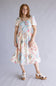 Simply Southern Patchwork Puff Dress for Women in Cream