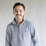 Simply Southern ¼ Zip Neck for Men in Grey | 0225-MN-QTRZIP-GRAY