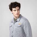Simply Southern Quilted Shacket for Men in Ash