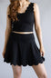 Simply Southern Scalloped Skirt for Women in Black