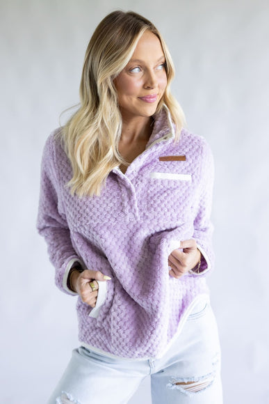 Simply Southern Simply Soft Pullover for Women in Lilac Purple