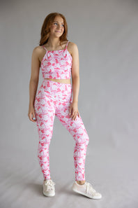 Simply Southern Squareneck Sports Top for Women in Pink Camo