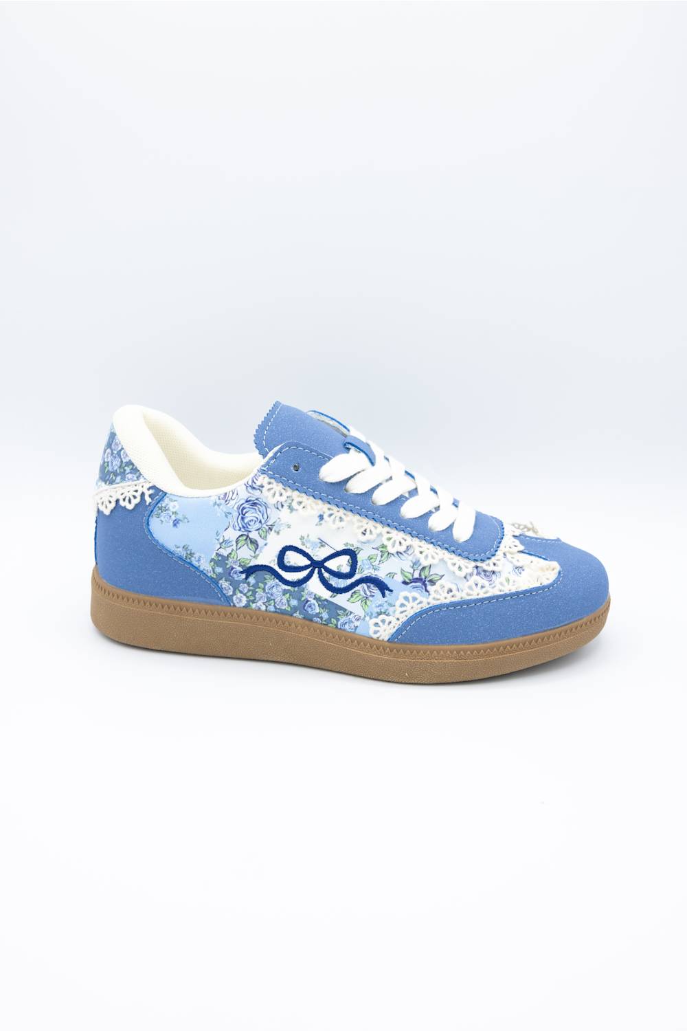 Simply Southern Summer Sneakers for Women in Blue Bow