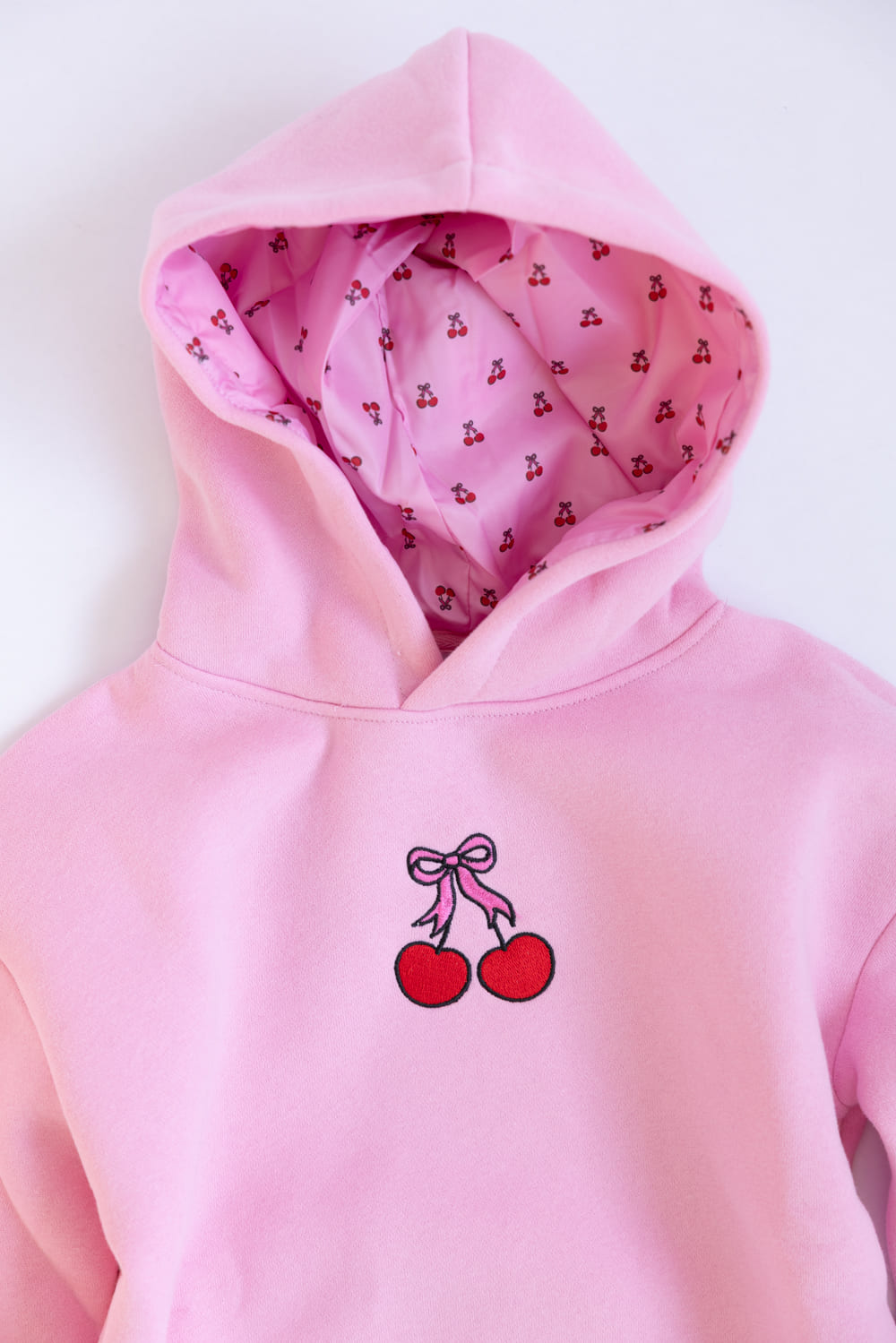 Simply Southern Youth Embroidered Dilara Cherry Hoodie for Girls