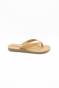 Soda Ella Flip Flops for Women in Tan