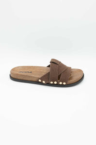 Soda Scout Slide Sandals in Brown | SCOUT-S BROWN