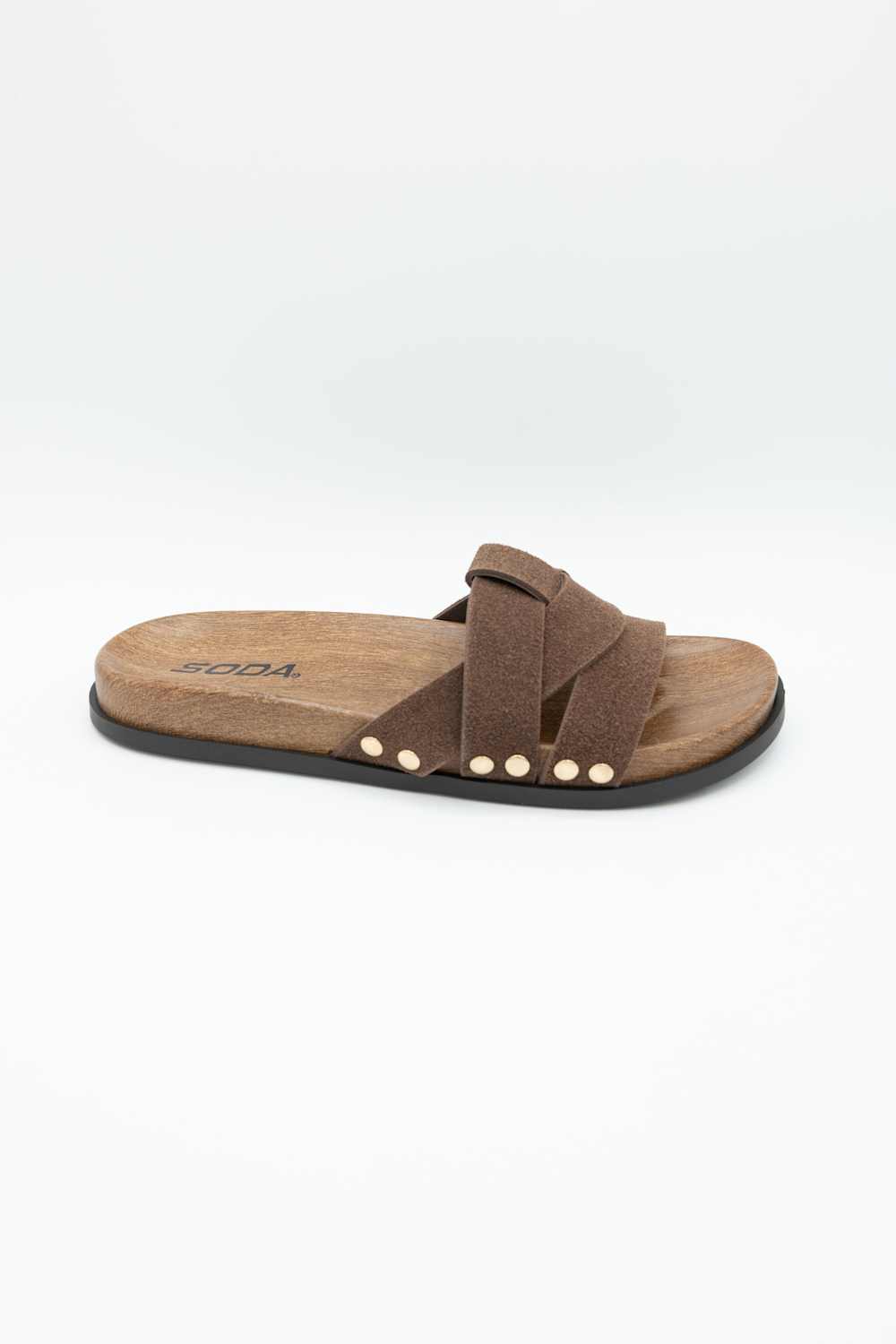 Soda Scout Slide Sandals in Brown | SCOUT-S BROWN