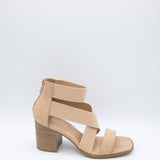 Soda Shoes Juice Strap Heels for Women in Nude