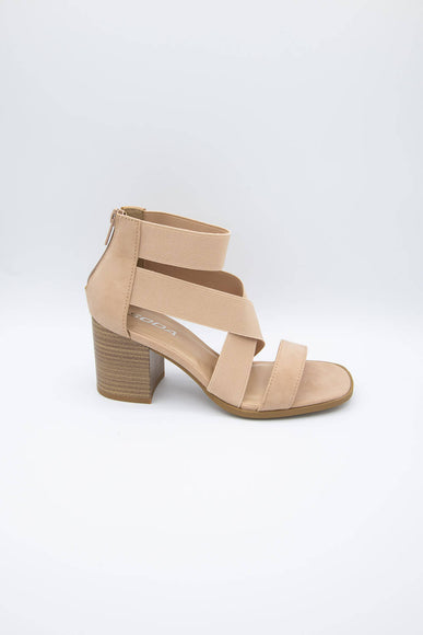 Soda Shoes Juice Strap Heels for Women in Nude