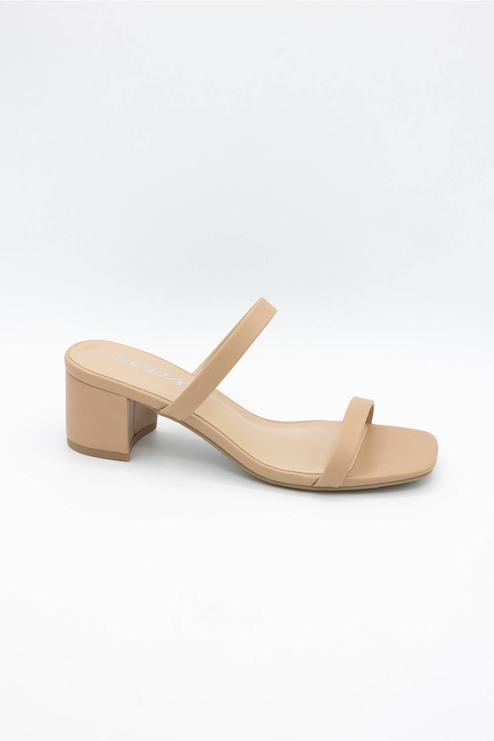 Soda Verlin Block Heels for Women in Sand