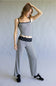 Stripes & Polka Dots Matching Set for Women in Black/Off White | BS412-3-BLACKOFFWHITE