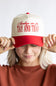 Sundays Are For Tay And Trav Trucker Hat for Women in Red/Tan