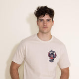 Vintage Graphic T-Shirt for Men in Natural