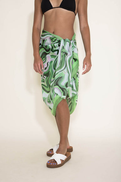 Swim Cover Up Sarong for Women in Green