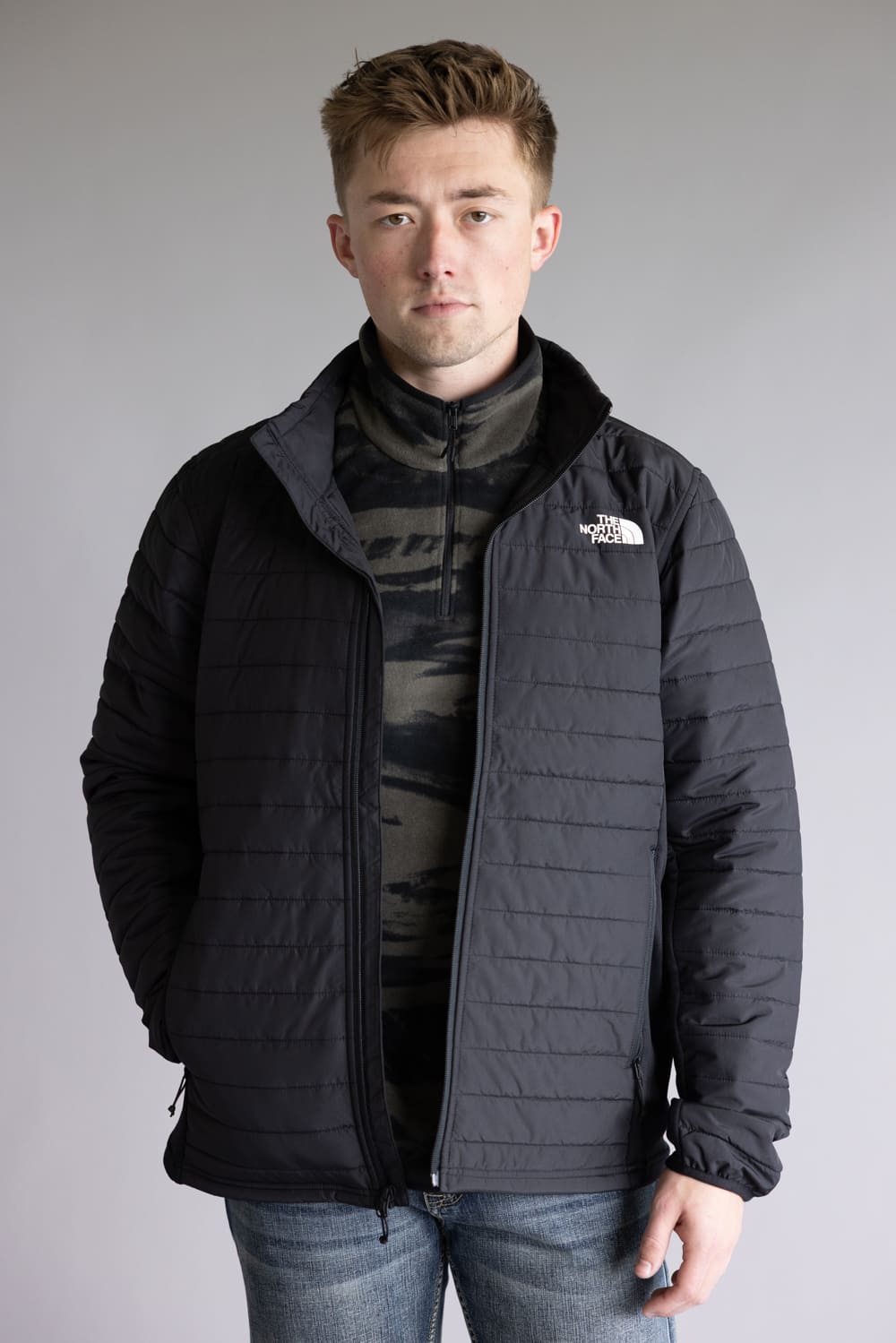 The North Face Canyonlands Hybrid Full Zip Jacket for Men in Black